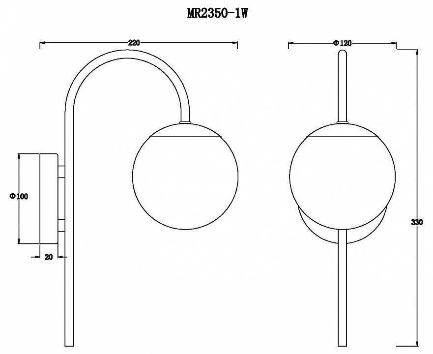 Бра MyFar Cassia MR2350-1W