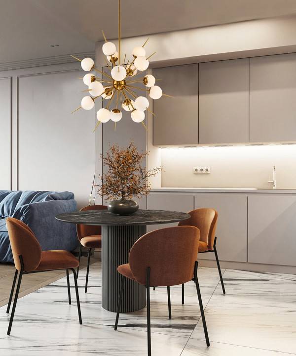 Люстра на штанге Milosh Tendence 764 18 ламп 0764CL-18AB