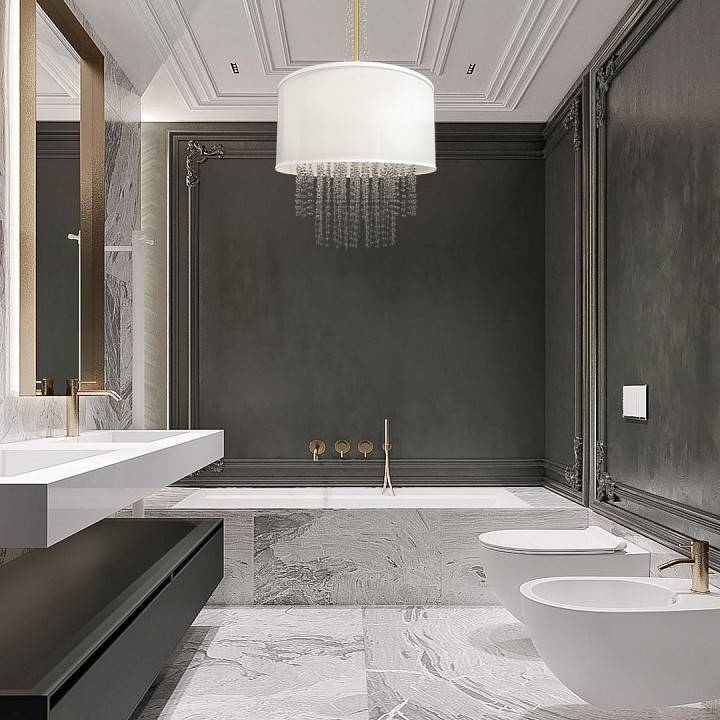 Люстра на штанге Milosh Tendence 865 3 лампы 0865CL-3GD