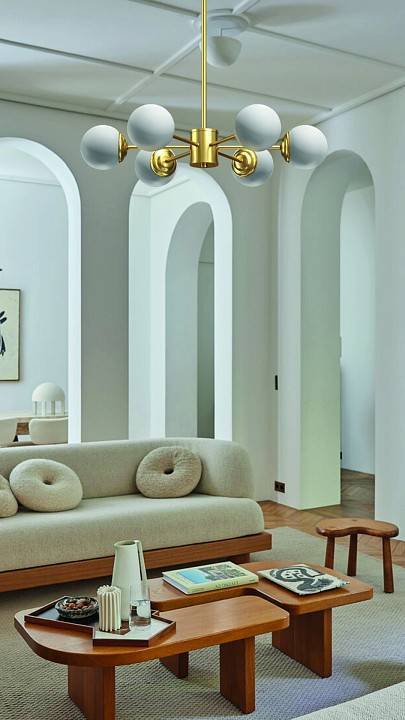 Люстра на штанге Milosh Tendence 922 6 ламп 0922CL-6AB