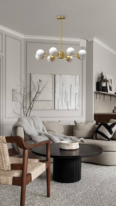 Люстра на штанге Milosh Tendence 922 8 ламп 0922CL-8AB