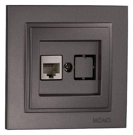 Розетка компьютерная RJ-45 Mono Electric Despina 102-202005-125