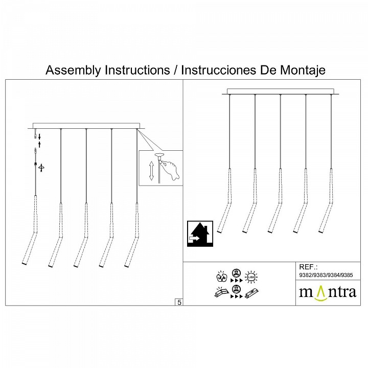 Основание Mantra Modular Light Florones 9385