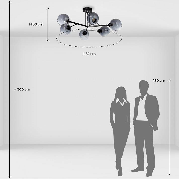 Потолочная люстра De City Вита 6 ламп 220012806