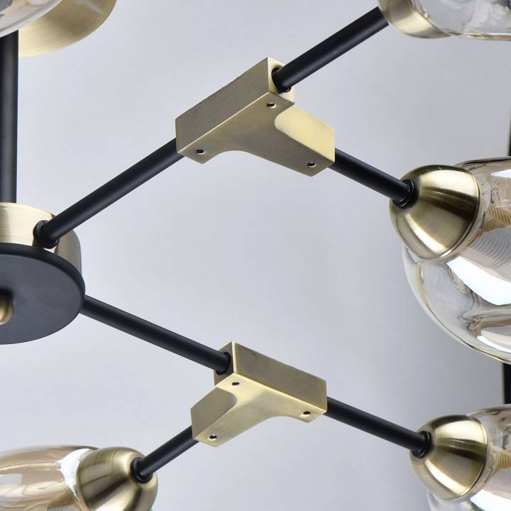 Люстра на штанге DeMarkt Гамбург 8х60Вт E27 605012208