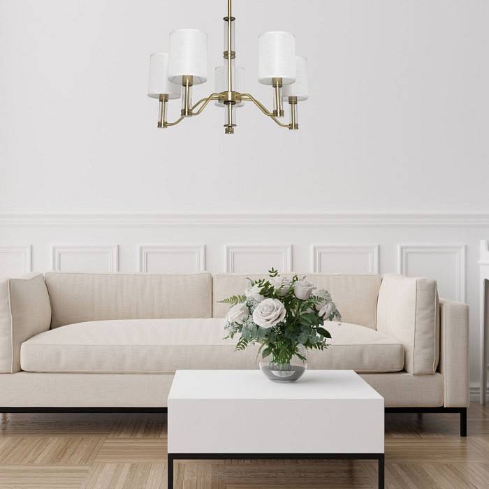 Люстра на штанге MW-Light Конрад 12 5 ламп 667013005