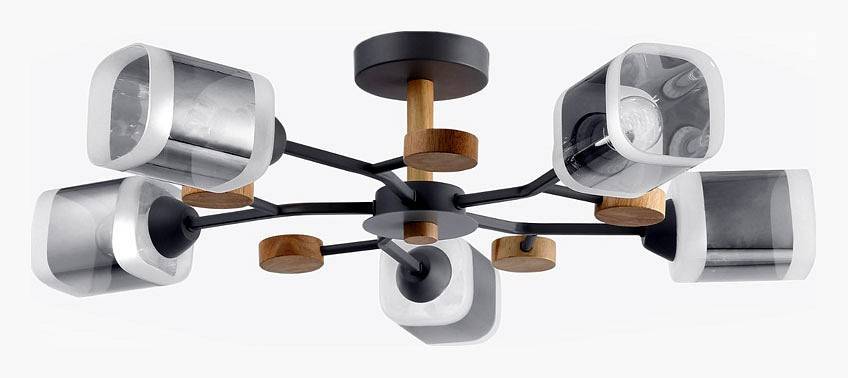 Люстра на штанге De City Тетро 5x60 Вт E27 673018805