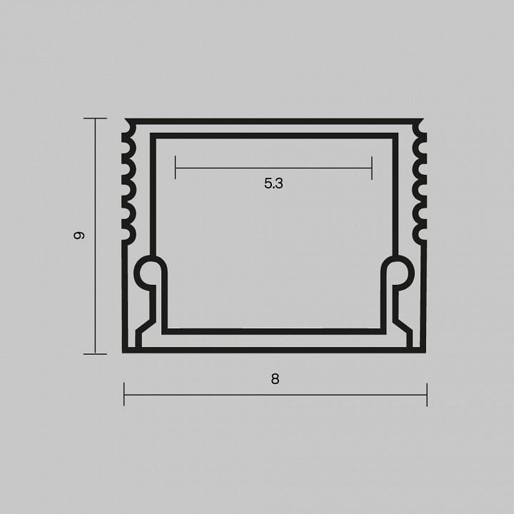Короб накладной для блока питания Maytoni Exility белый 631002