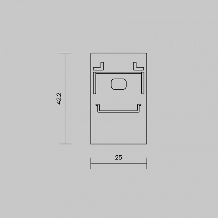 Заглушка для профиля Maytoni TRA009P белая 642061