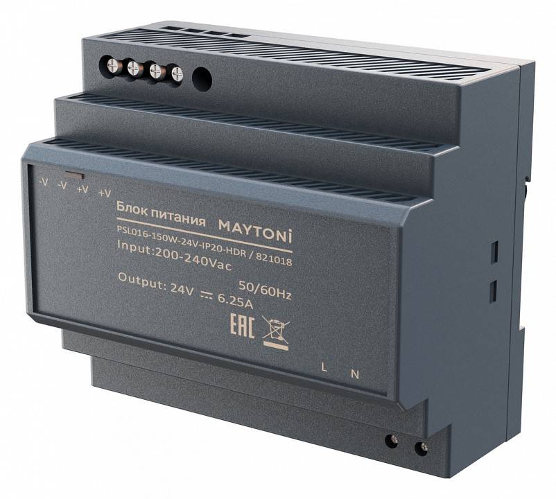 Блок питания Maytoni PSL016 24V 200W IP20 821018