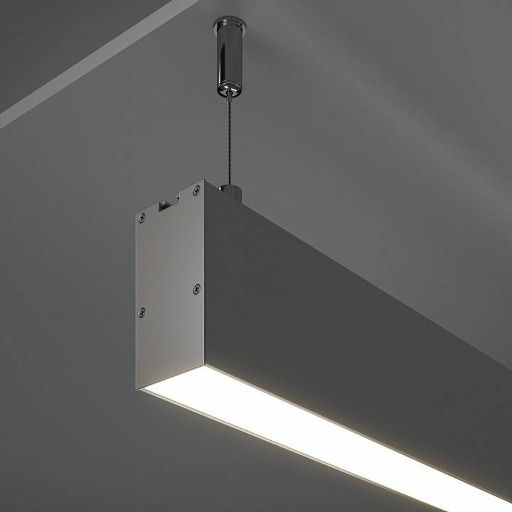 Профиль алюминиевый накладной Maytoni 2 м серебристый ALM-3566-S-2M