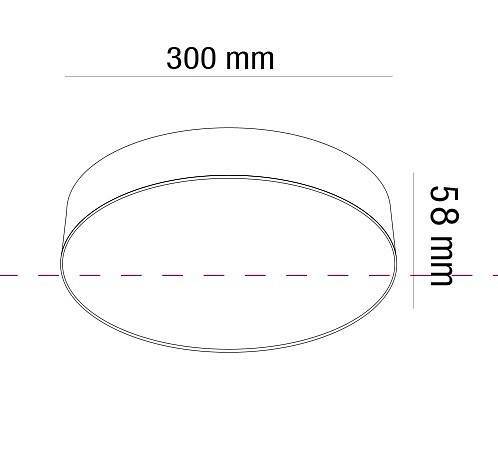 Потолочный светильник Maytoni Zon LED 43 Вт 3000 К матовое золото C032CL-L43MG3K