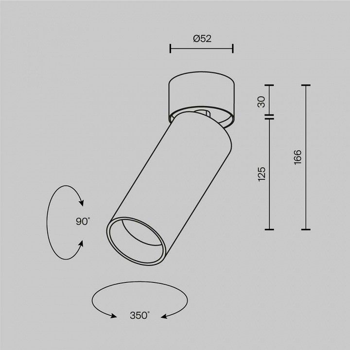 Светильник на штанге Maytoni Technical FOCUS LED C055CL-L12W3K-W-PT