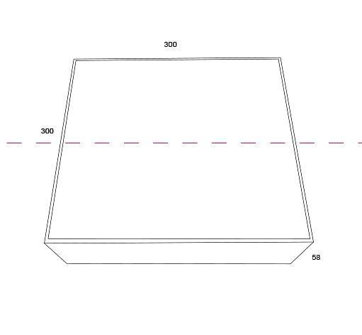 Накладной светильник Maytoni Zon LED 40 Вт 4000K белый квадратный C067CL-L40W4K