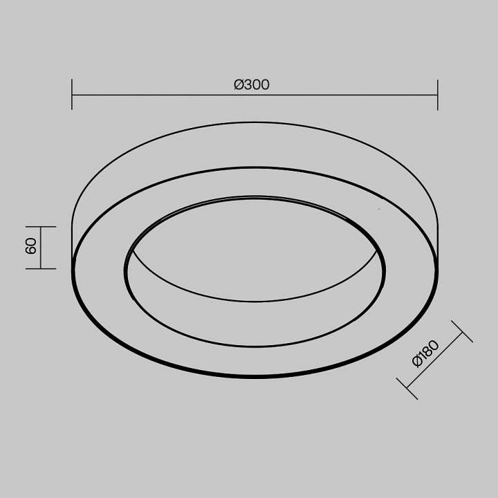 Накладной светильник Lua C093CL-24W3K-W