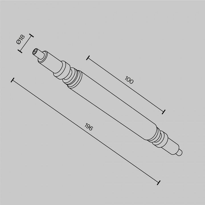 Соединитель линейный Maytoni Accessories for system Axity CA004RC-B