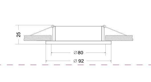 Встраиваемый светильник Maytoni Atom DL023-2-01W