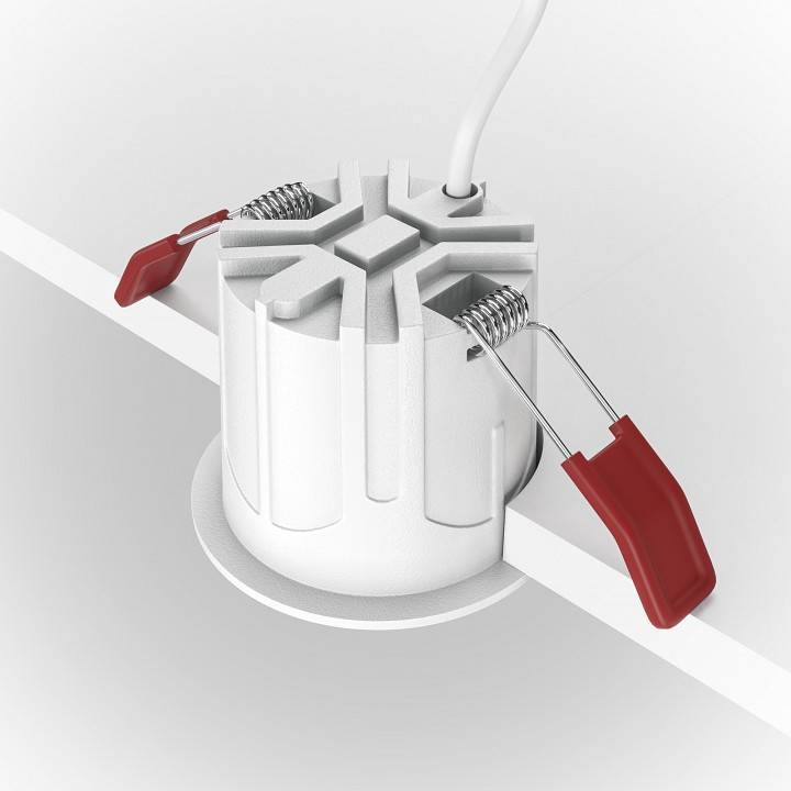 Встраиваемый светильник Maytoni Alfa 10 Вт 3000K круглый DL043-01-10W3K-RD-WB