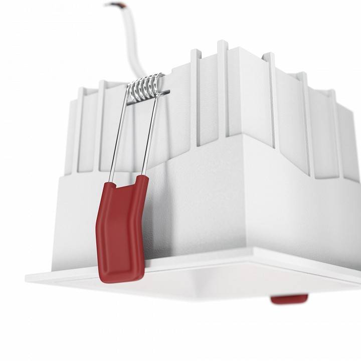 Встраиваемый светильник Maytoni Alfa 15 Вт 4000 K диммируемый белый DL043-01-15W4K-D-SQ-W