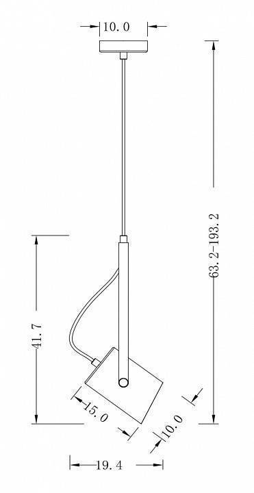 Подвесной светильник Freya Elori FR4004PL-01BBS
