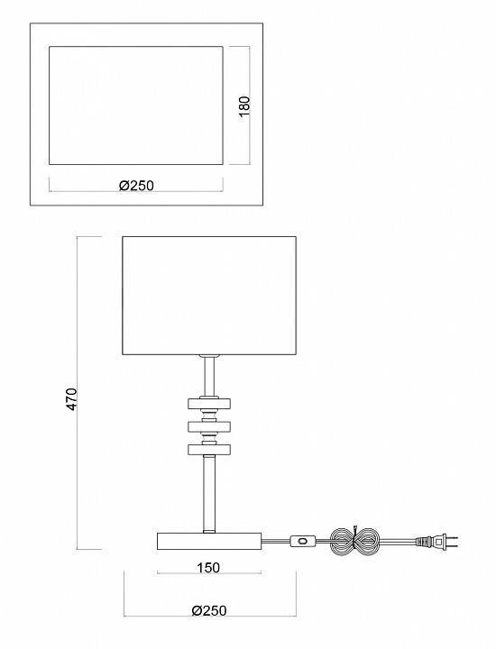 Настольная лампа декоративная Freya Tiana FR5015TL-01G