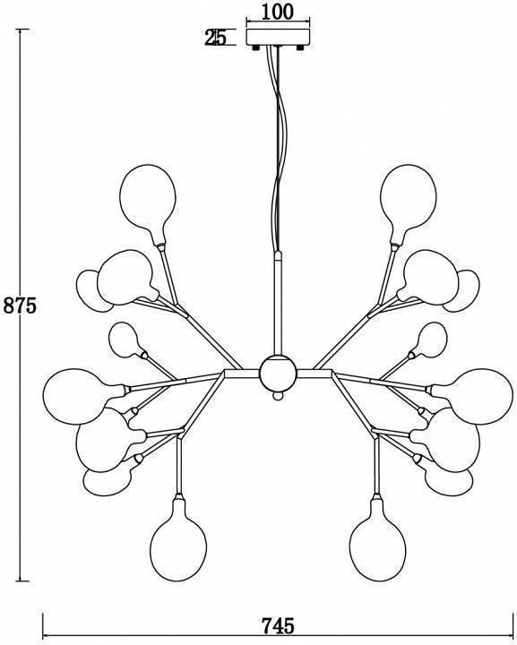 Подвесная люстра Freya Florencia FR5049PL-27G
