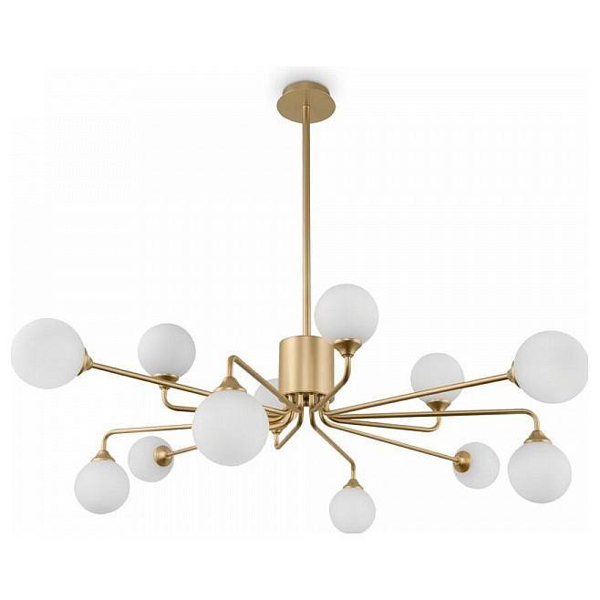 Люстра на штанге Freya Alexis 12 ламп FR5120PL-12G