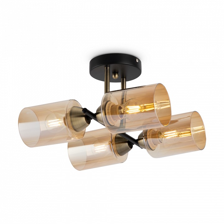 Люстра на штанге Freya Glow 4 лампы FR5129PL-04B