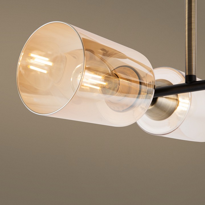 Люстра на штанге Freya Glow 4 лампы FR5129PL-04B