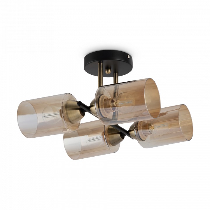 Люстра на штанге Freya Glow 4 лампы FR5129PL-04B