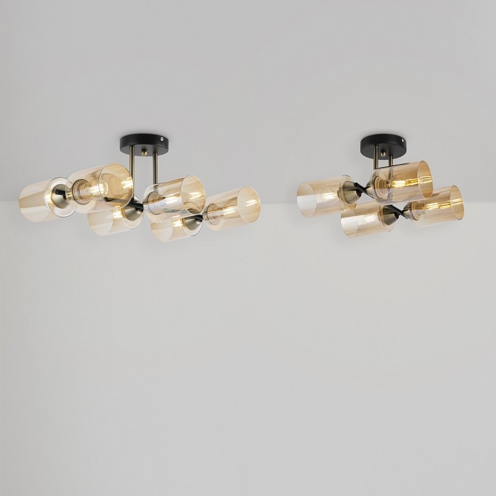 Люстра на штанге Freya Glow 4 лампы FR5129PL-04B