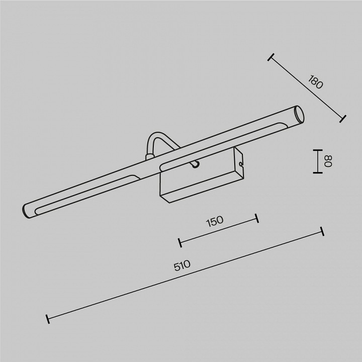 Подсветка для картины Maytoni Twinkle MIR266WL-L12BS3K