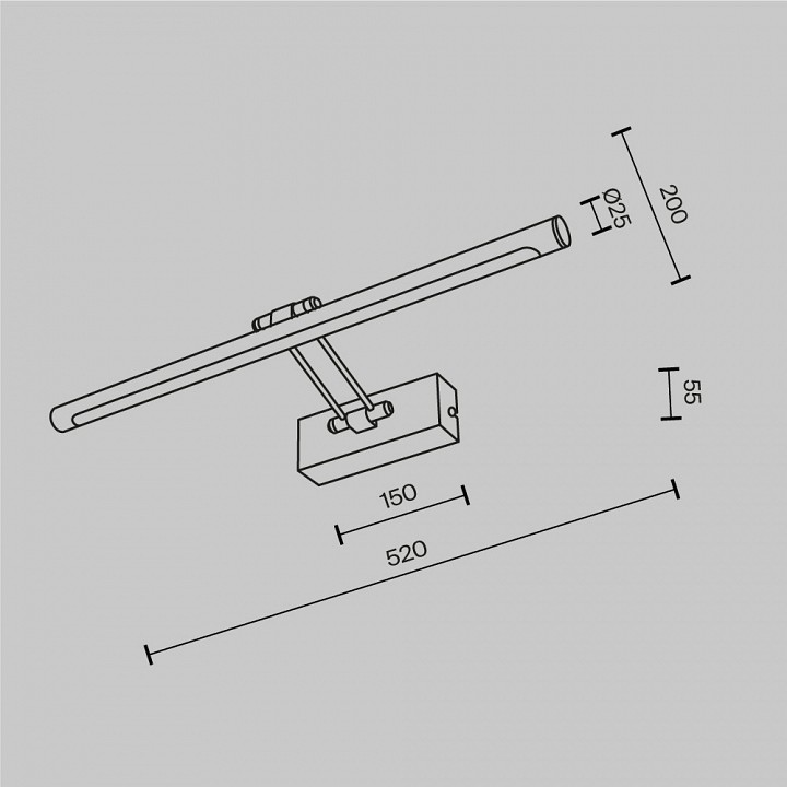 Подсветка для картины Maytoni  MIR267WL-L12CH3K