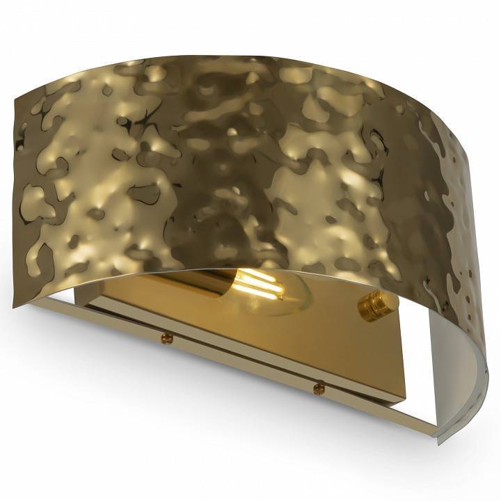 Настенный светильник Maytoni Ripple 1xE14 золото MOD096WL-01G