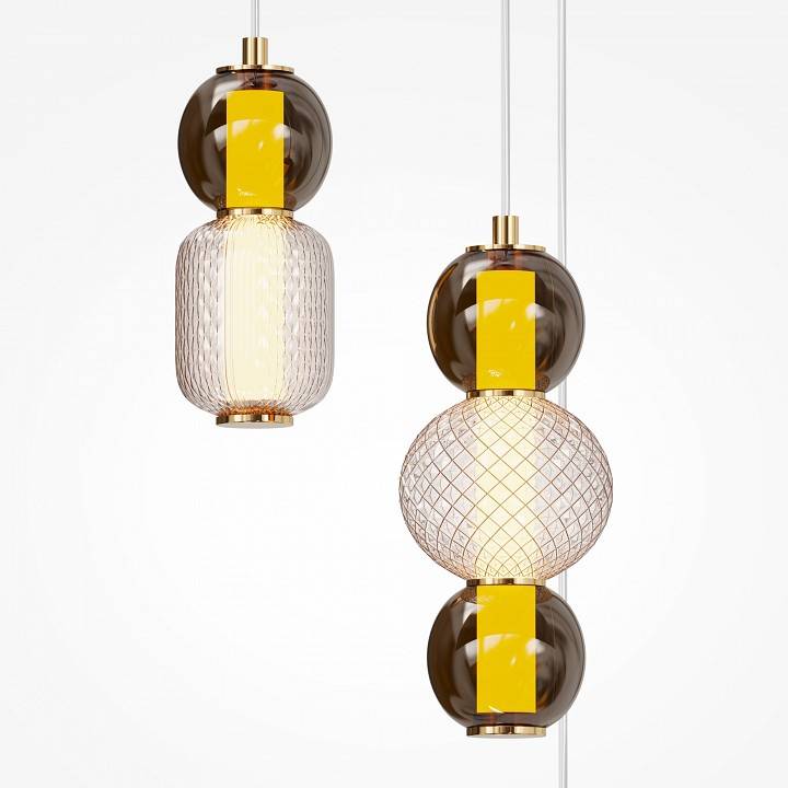 Подвесная люстра Maytoni Drop LED 33 Вт 3000K Золото MOD273PL-L33G3K