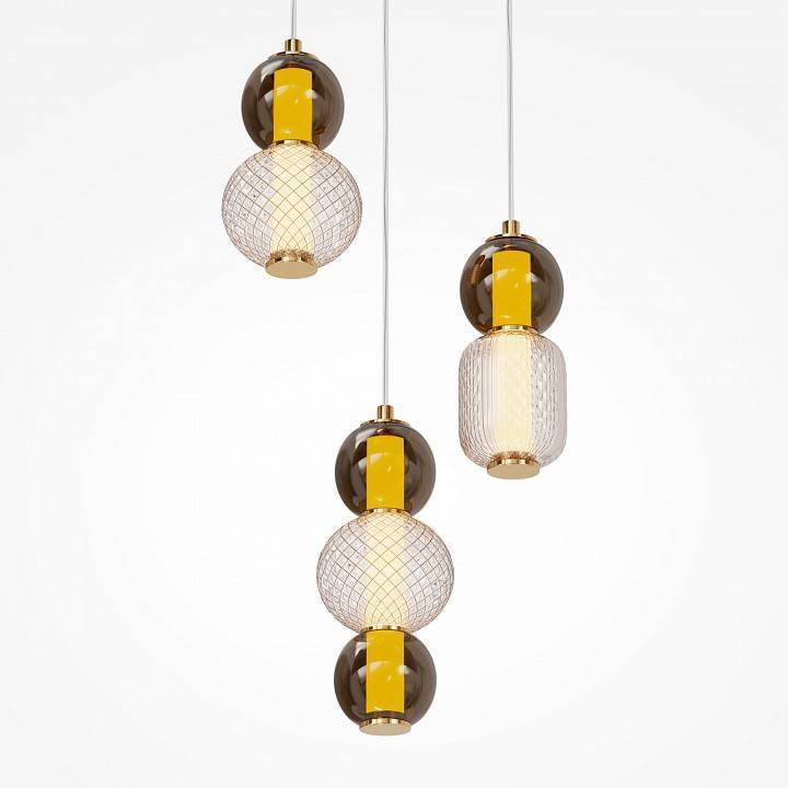 Подвесная люстра Maytoni Drop LED 33 Вт 3000K Золото MOD273PL-L33G3K