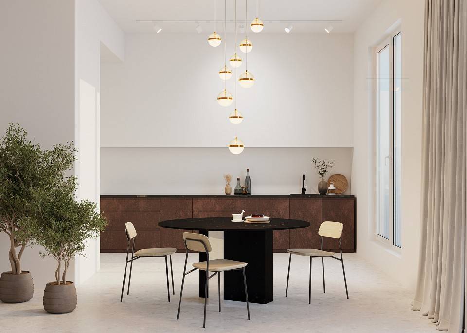 Подвесной светильник Maytoni Area MOD295PL-L120BBS3K