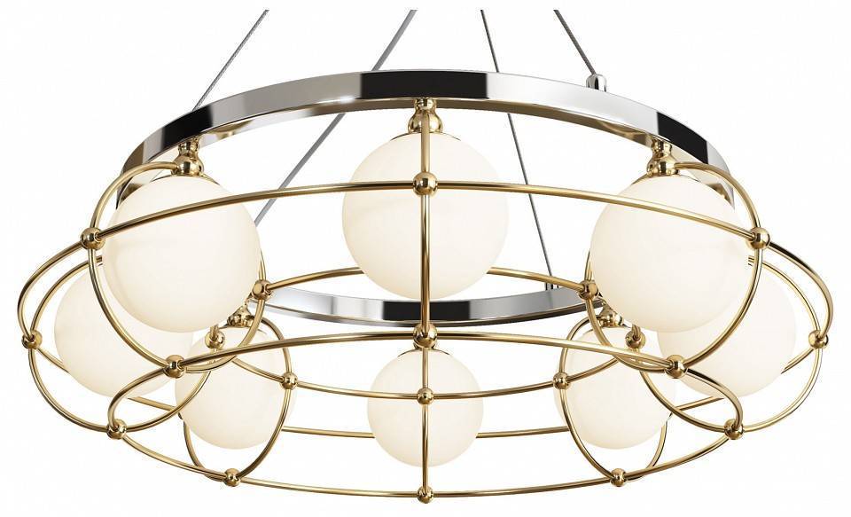 Подвесная люстра Maytoni Carcass 8 ламп MOD312PL-08GCH