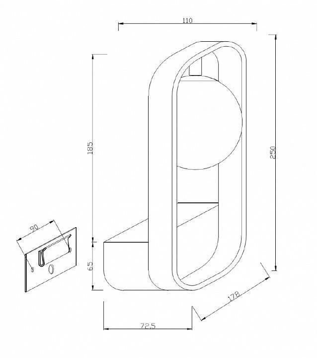Бра Maytoni Avola MOD431-WL-01-WS