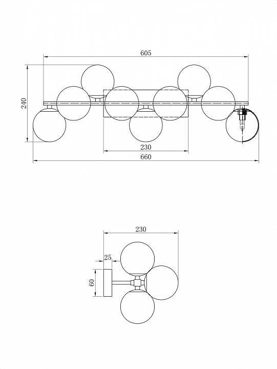 Бра Maytoni Dallas MOD545WL-09G