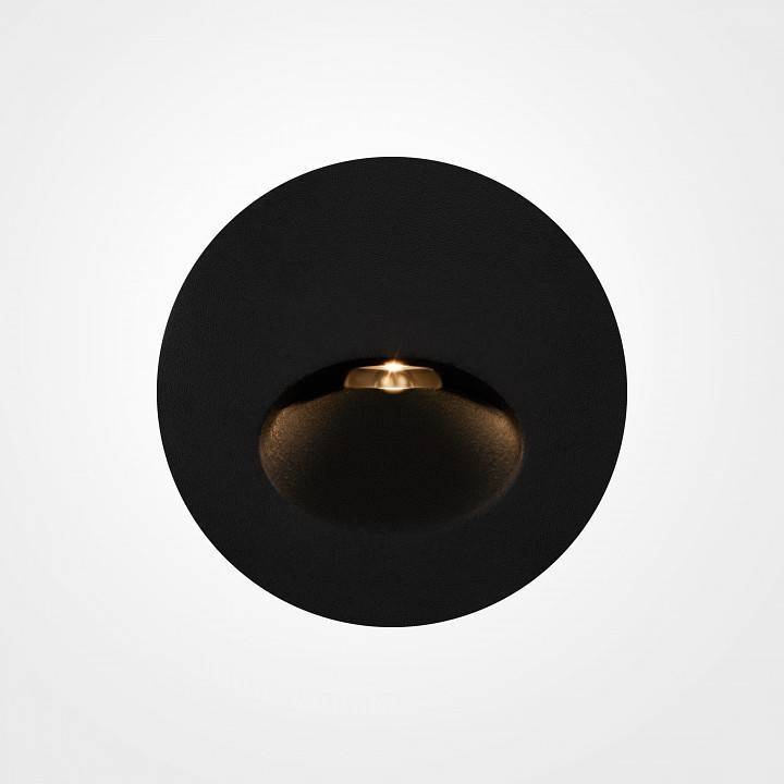 Встраиваемый светильник Maytoni Bil 3 Вт 3000 К черный O015SL-L3B3K