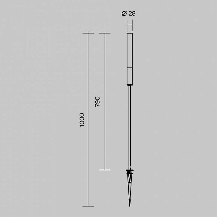 Уличный светодиодный светильник Maytoni Flare O487FL-L3GF3K1