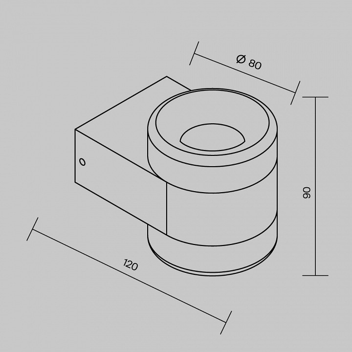 Настенный светильник Maytoni Orbit 6 Вт 3000 К O490WL-L6B3K