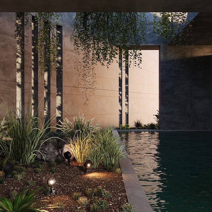 Уличный наземный светильник Maytoni Core O495FL-L25B3K