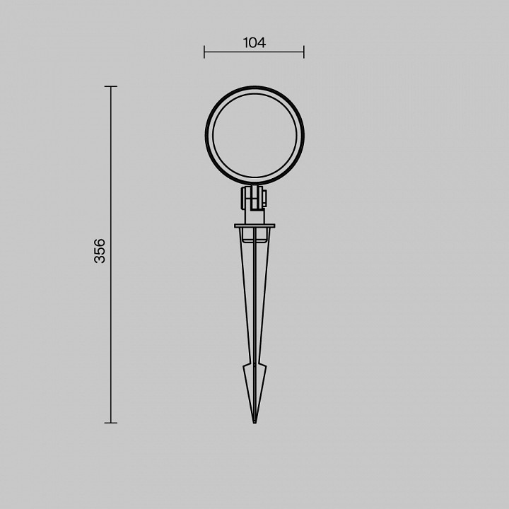 Уличный наземный светильник Maytoni Core O495FL-L25B3K