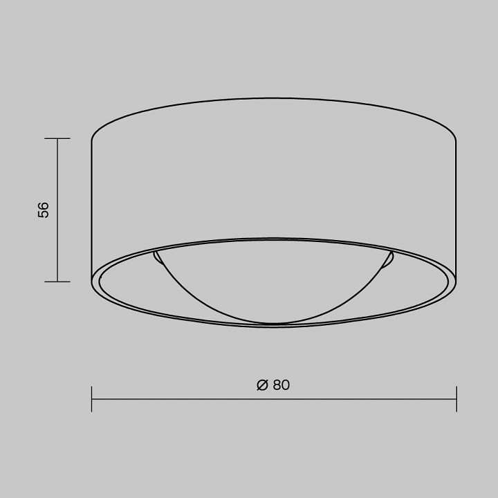 Светильник накладной Maytoni Lumina 7 Вт 3000K черный O498CL-L7B3K