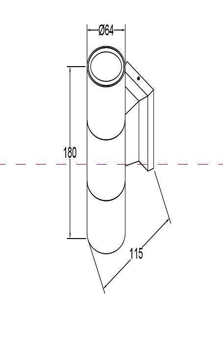 Светильник на штанге Maytoni Bowery O574WL-02B