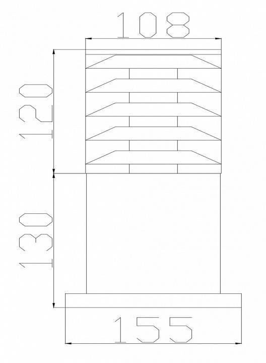 Уличный наземный светильник Maytoni Bronx O576FL-01GR