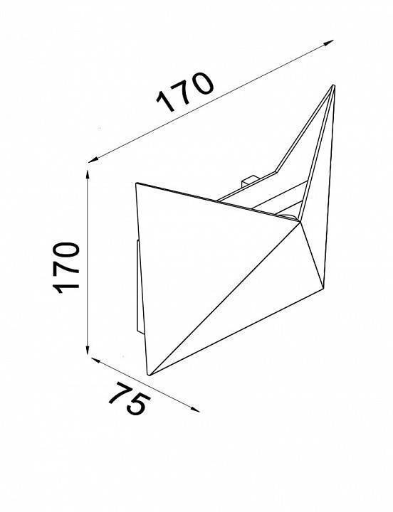 Светильник накладной Maytoni Beekman 7 Вт черный O802WL-L7B