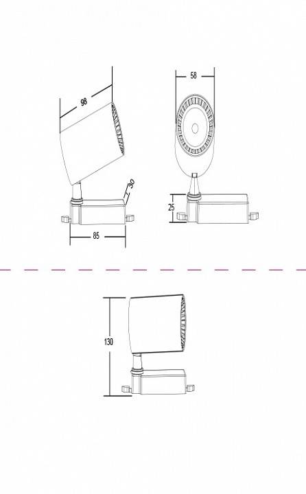 Трековый светильник Maytoni Vuoro 6 Вт 3000 K белый TR003-1-6W3K-W